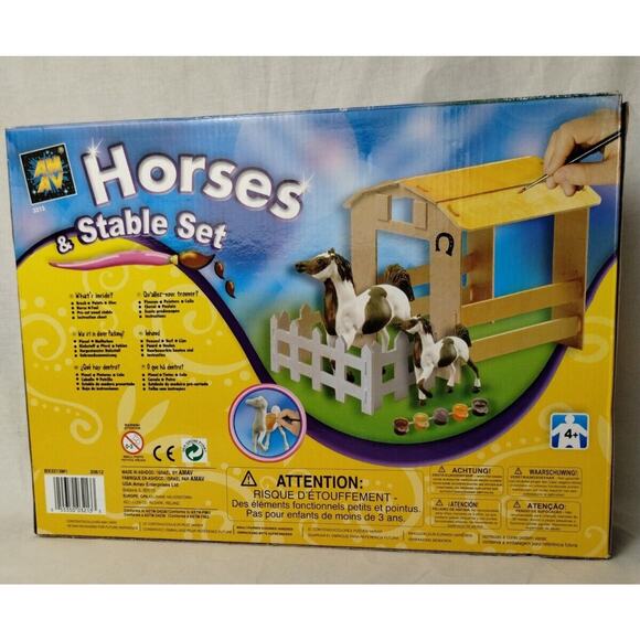 AMAV Horses and Stable Painting Set - BX3213M1 - Picture 2 of 4